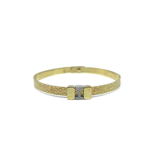 HolidayQbee Bracciale Donna Oro Classico Fatto a Mano, Design Elegante Antiallergico, Non Sbiadisce, Accessorio Raffinato per Outfit Moderni, Regalo per Donne, Festa, Compleanno, Anniversario